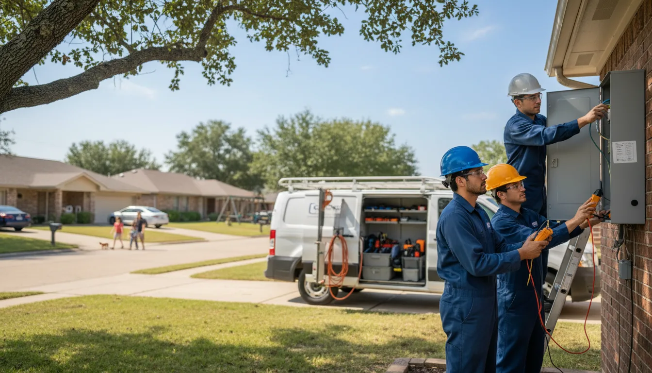 Certified electrician providing emergency electrical services in Lenora, KS